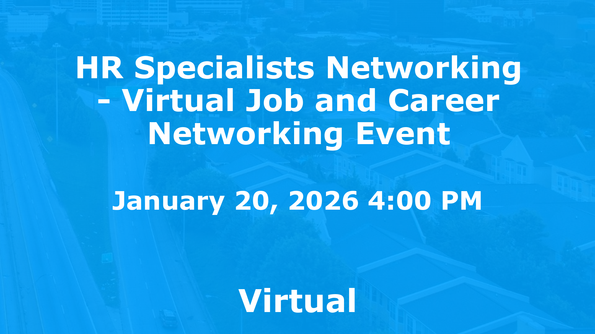 HR Specialists Networking - Virtual Job and Career Networking Event event image